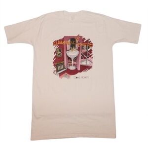 White Vintage Champagne Towers Tee Single Stitch PapeeTag Size XXL